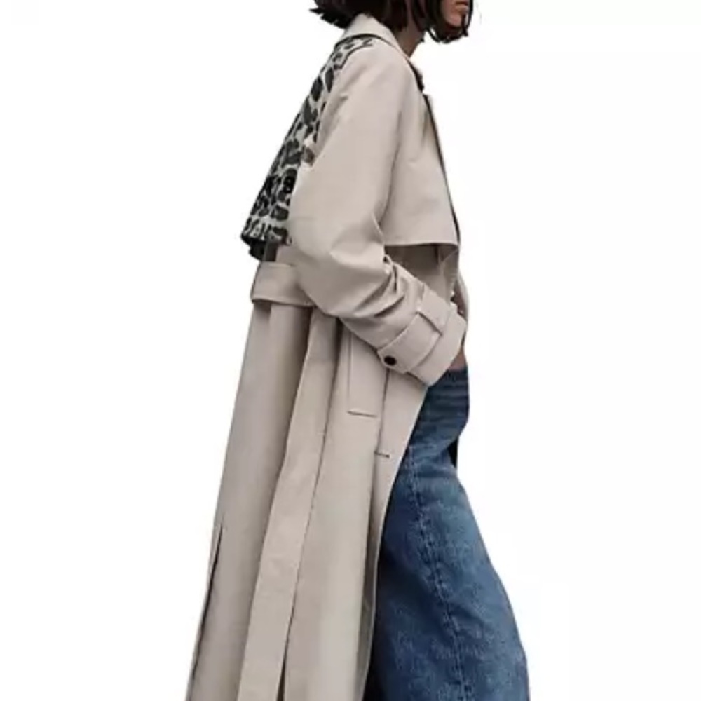 ALLSAINTS SOLD OUT
Mixie Leopard Trench Jacket NWT - SZ US 12 - Picture 6 of 9